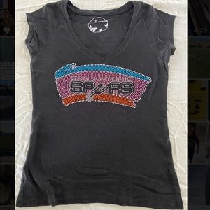 Rhinestone San Antonio Spurs shirt, used